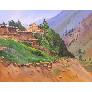 Arif Ansari, 24 x 30 Inch, Acrylic on Canva, Landscape Painting, AC-AAR-072